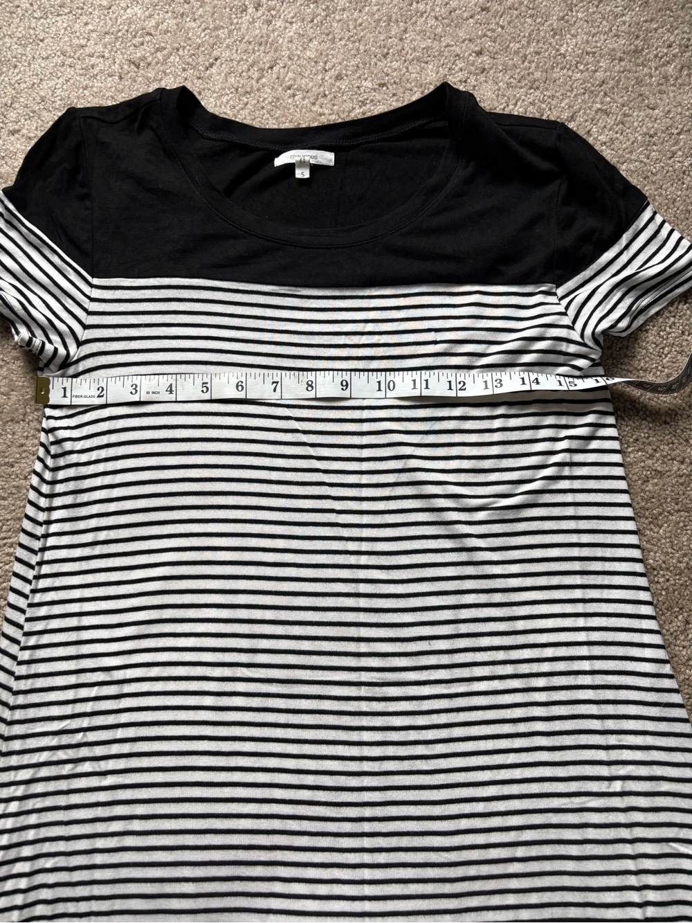 Maurices Black and White Striped Tee Dress - Picture 9 of 10